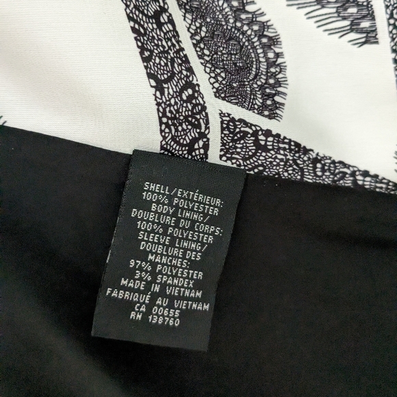 RW&Co black double breasted suit jacket blazer size 8 - Picture 2 of 4